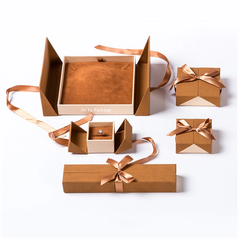Elegant Ribbon Bow-Tie Cardboard Paper Gift Jewellery Packaging Boxes Wholesale