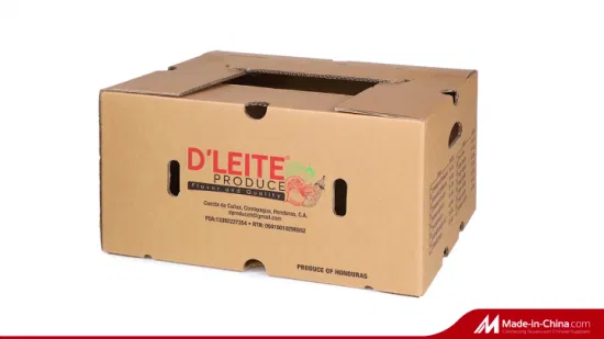 Custom Printed Corrugated Cardboard Paper Pineapple Tomato Cucumber Onion Durian Broccoli Durian Fresh Vegetable Fruit Packing Packaging Shipping Carton Box