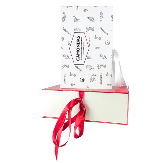 Wholesale Rigid Colorful Magnetic Ribbon Closure Cardboard Paper Box Custom Logo Printed Gift Packaging Box Cosmetic/Perfume/Skin Care/ Bottle Packaging Box