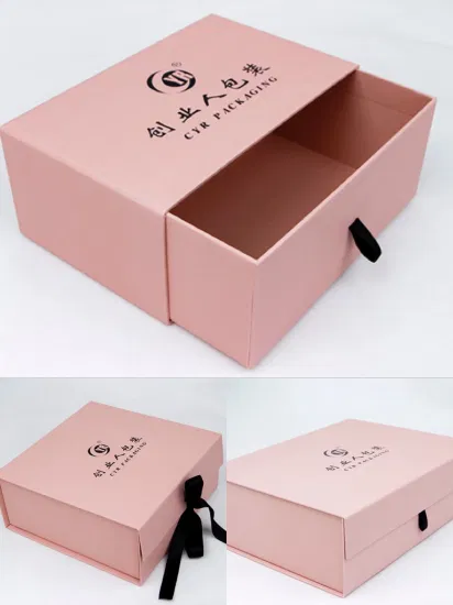 Wholesale Small Customized Exquisite Compact Double Layer Clamshell Cardboard Packaging Drawer Box Bulk Gift Boxes